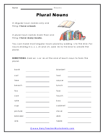 Plural Worksheet