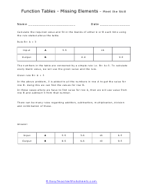 Missing Elements Lesson