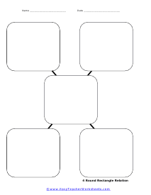 Square Graphic Organizer Worksheets, four squares template