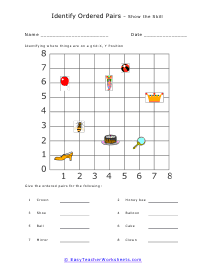 Coordinate Plane Worksheets