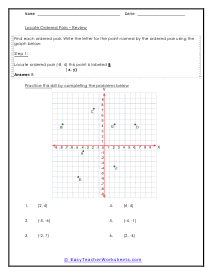 Coordinate Plane Worksheets