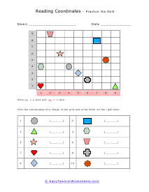 Coordinate Plane Worksheets