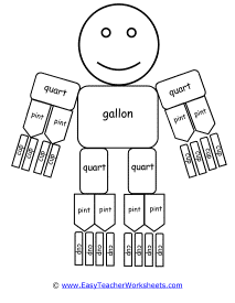 Gallon Man Worksheets Worksheets For Kindergarten